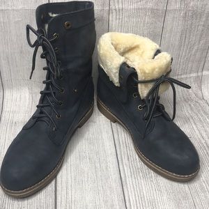 Dream Pairs Boots Blue Montreal Womans Size 9